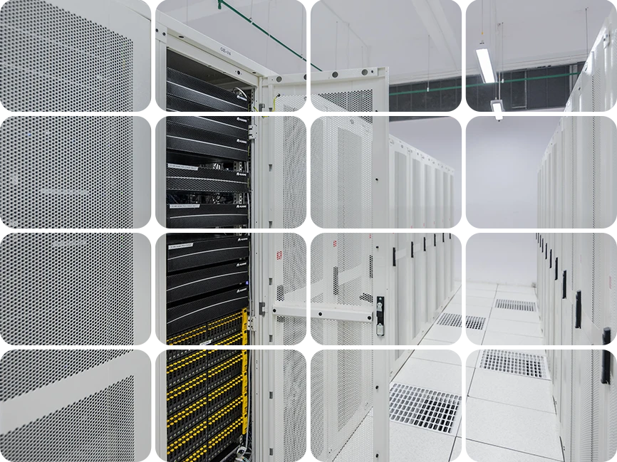 Customizable rack colocation solutions with dedicated power and network connectivity